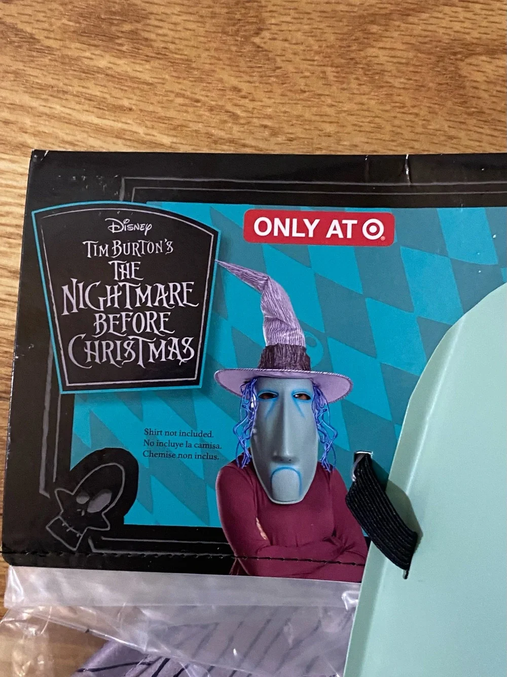 Disney The Nightmare Before Christmas Light Teal Mask with Lavender Hat - Picture 2 of 7